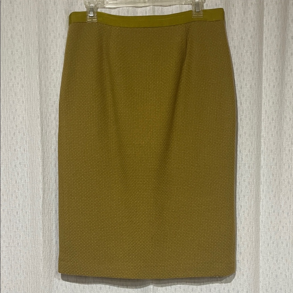 Boden Mustard Pencil Skirt